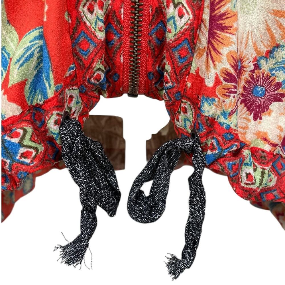 Free People Wildflower Cinched Kimono Jacket Size M/L Boho Indie Eclectic - Picture 7 of 12